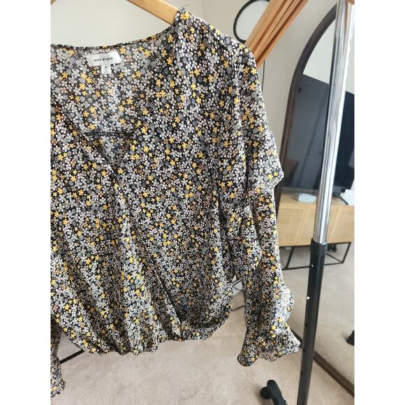 Max Studio Floral Ruffle Blouse - Picture 3 of 8